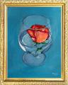 160-La rose dans le verre-